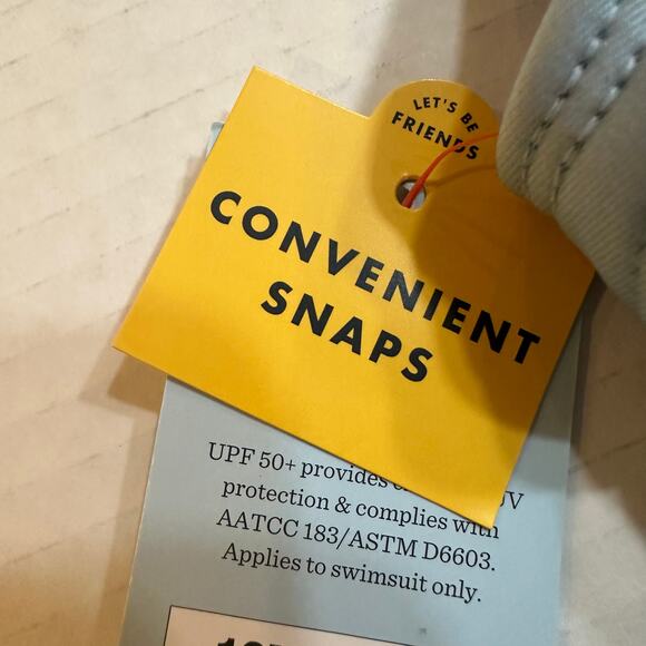 New Cat & Jack Baby Girl Blue Butterfly Bathing Suit sz 12 m One Piece Swimsuit - Picture 4 of 7